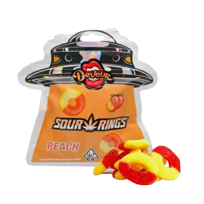 Devour Sour Rings Peach (1500mg THC)