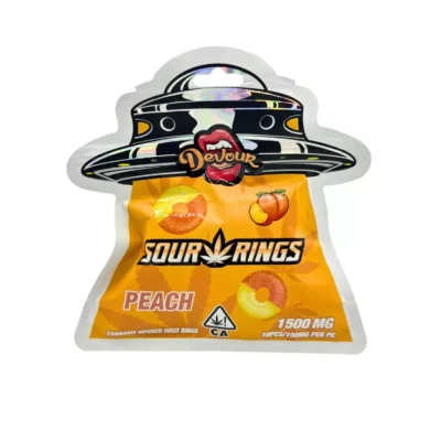 Devour Sour Rings Watermelon 1500mg THC Gummies