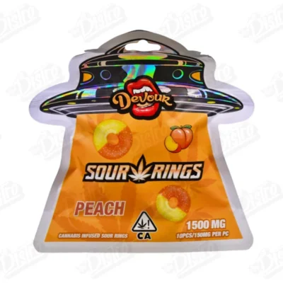 Devour Sour Rings Peach (1500mg THC)