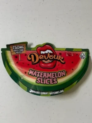 Devour Watermelon Slices 750mg THC Gummies