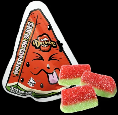 Devour Gummies Watermelon Slices 1500mg THC