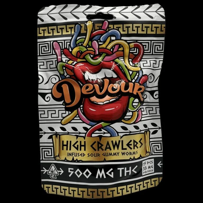 Devour High Crawlers 500mg Infused Sour Gummy Worms Devour High Crawlers 500mg Infused Sour Gummy Worms