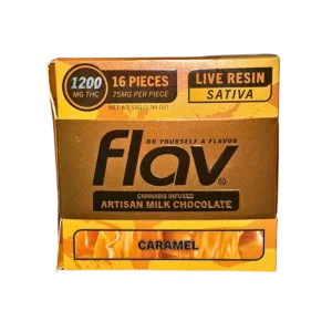FLAV Chocolate Bar – CARAMEL Live Resin 1200mg