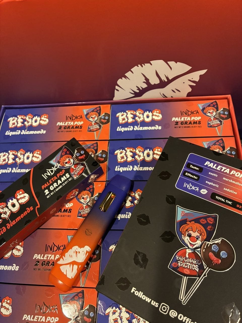 Besos Paleta Pop 2G Disposable – Liquid Diamond Besos Paleta Pop 2G Disposable – Liquid Diamond