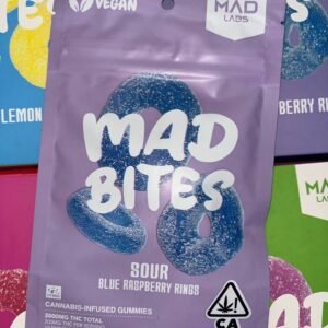MAD BITES 1500-2000MG (HASH ROSIN/FULL SPECTRUM) GUMMIES