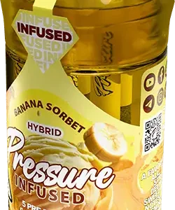 Banana Sorbet Pressure Infused 5 Pre Rolls .5 Gram Each – Hybrid