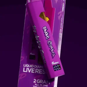 Pressure Grape Stomper 2g Indica Liquid Diamond Live Resin Magnetic Disposable