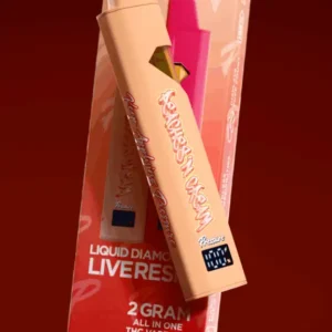 Pressure Peaches n Cream 2g Liquid Diamond + Live Resin All-in-One Vape (Sativa)