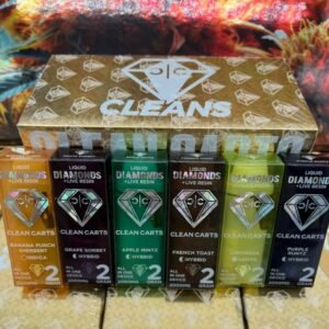 CLEAN CARTS 2G DISPOSABLE CASINO EDITION – LIQUID DIAMONDS + LIVE RESIN