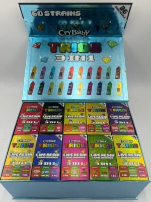 Crybaby Trios 3G Disposable 3 in 1 Liquid Diamonds + Live Resin