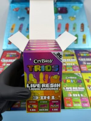 Crybaby Trios 3G Disposable 3 in 1 Liquid Diamonds + Live Resin